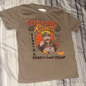 Abercrombie boys size 7/8 Ichiraku Ramen Kids Brown T-Shirt
